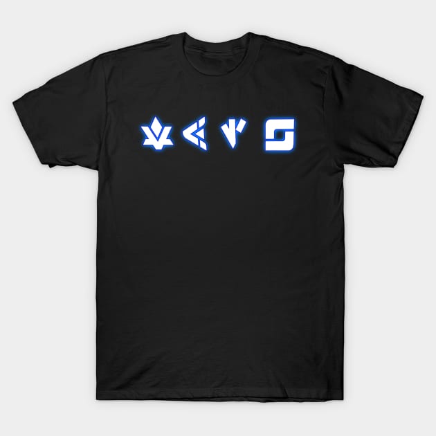 Space Mountain Symbols T-Shirt by Azerod